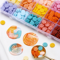 Multi-colored sealing wax box