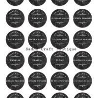 Alternative view of Spice jar Stickers